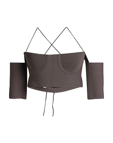 AMBUSH Top Dunkelbraun 72% Viskose, 15% Polyester, 10% Polyamid, 3% Elastan