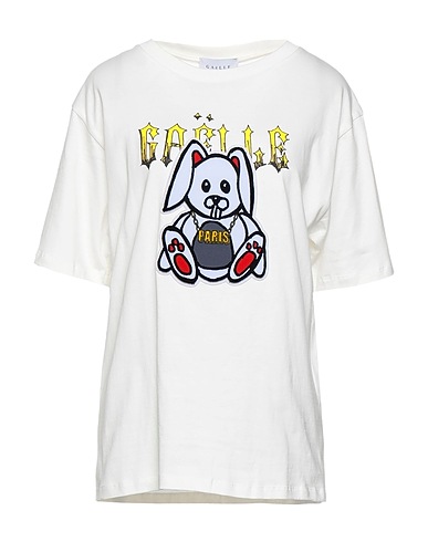 GAëLLE Paris T-shirt White 100% Cotton