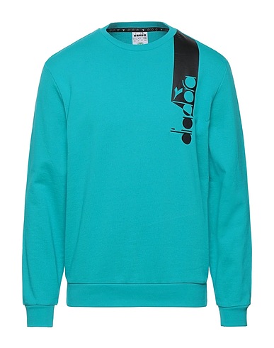 DIADORA Sweatshirt Turquoise 100% Organic cotton
