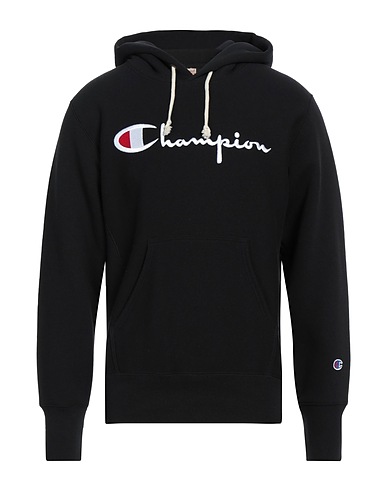 CHAMPION Hoodie Schwarz 74% Baumwolle, 26% Polyester