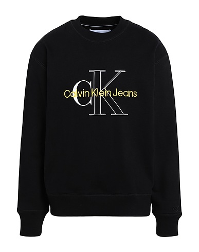 CALVIN KLEIN JEANS Sweatshirt Schwarz 100% Baumwolle