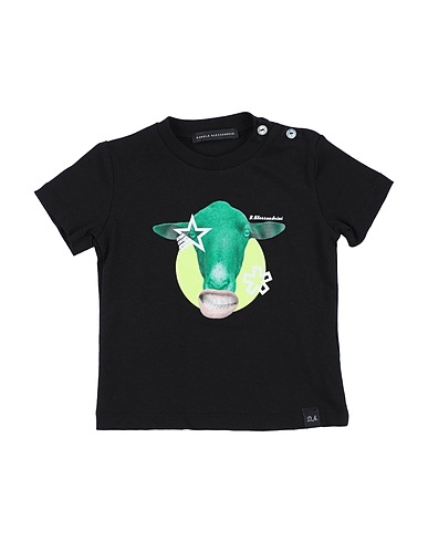 DANIELE ALESSANDRINI T-shirt Black 90% Cotton, 10% Elastane