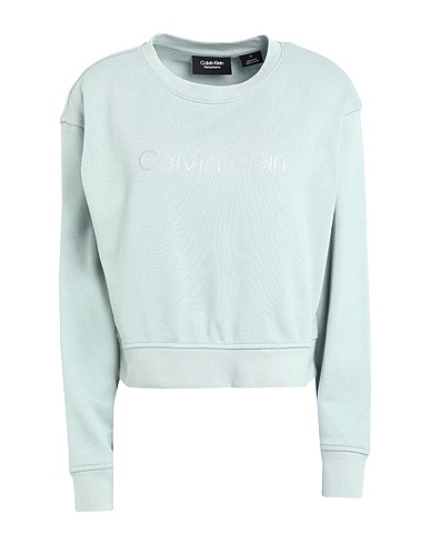 CALVIN KLEIN PERFORMANCE Sweatshirt Sage green 87% Cotton, 13% Polyester