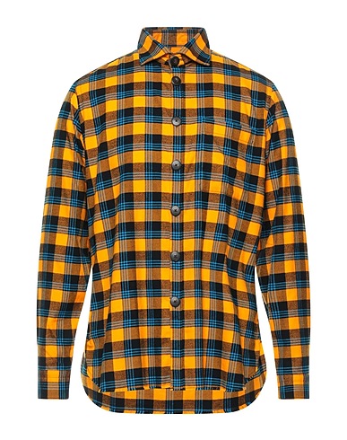 GMF 965 Checked shirt Orange 100% Cotton
