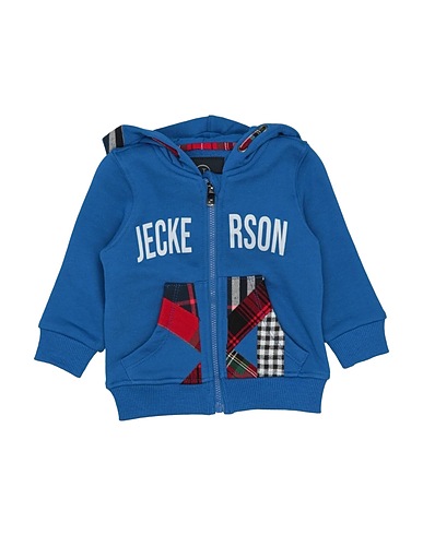 JECKERSON Hooded track jacket  Blue 80% Cotton, 20% Polyester