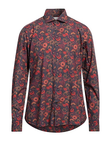 TINTORIA MATTEI 954 Patterned shirt Red 100% Cotton