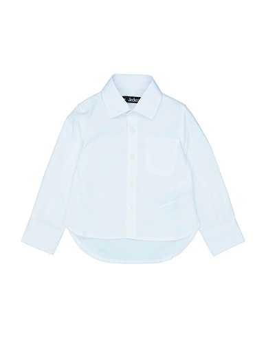 JECKERSON Solid colour shirt White 100% Cotton