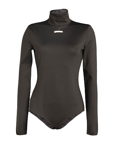MAISON MARGIELA Bodysuit Dark green 85% Polyamide, 15% Elastane
