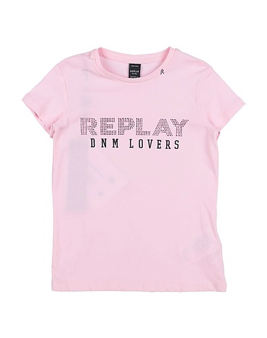 REPLAY & SONS T-shirt Pink 100% Cotton