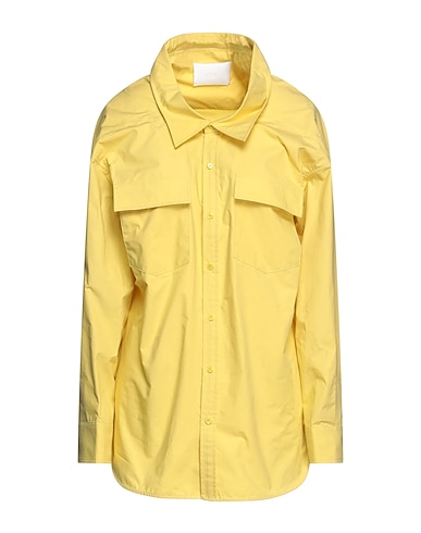 YCH Solid colour shirts & blouses Yellow 100% Cotton