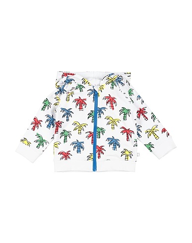 STELLA McCARTNEY KIDS Hooded track jacket  White 100% Cotton
