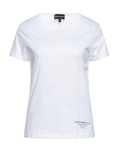 EMPORIO ARMANI Basic T-Shirt White 100% Cotton