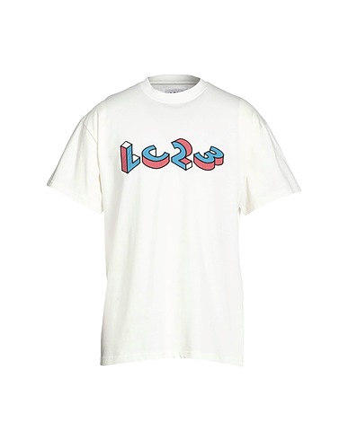 LC23 T-shirt 3D BLUE FUCSIA LOGO T-SHIRT
 White 100% Cotton
