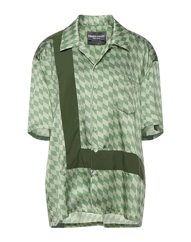 PRIVATE POLICY Patterned shirts & blouses Green 100% Silk