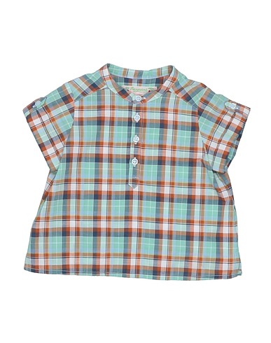 BONPOINT Patterned shirts & blouses Light green 100% Cotton