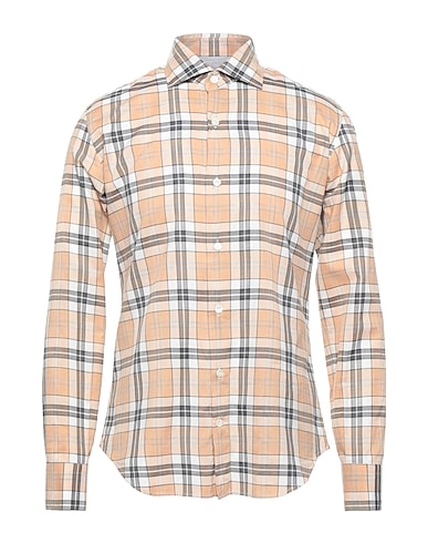 ELEVENTY Chemise à carreaux Beige 100% Coton
