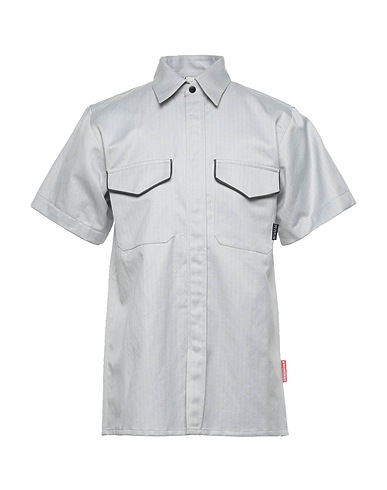GR10K Camicia a righe Grigio chiaro 87% Cotone, 12% Poliammide, 1% Altre Fibre