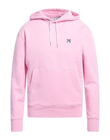 MAISON KITSUNÉ Hooded track jacket  Pink 100% Cotton