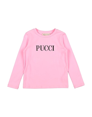 PUCCI T-Shirt Rosa 90% Baumwolle, 10% Elastan
