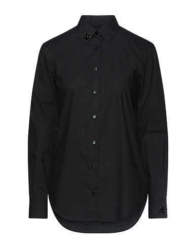XACUS Camisas Negro 100% Algodón