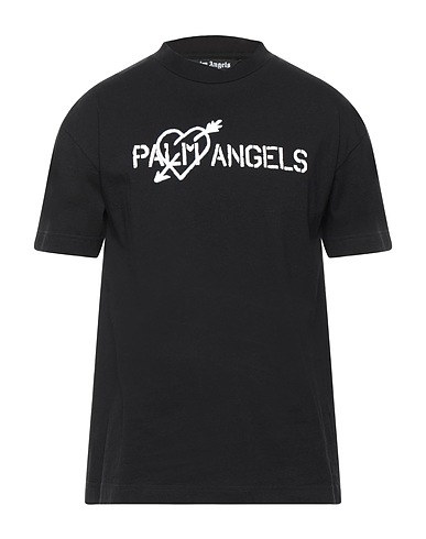 PALM ANGELS T-shirt Nero 100% Cotone, Poliestere