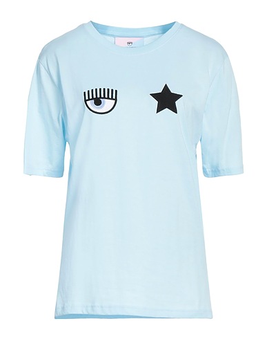CHIARA FERRAGNI T-shirt Sky blue 100% Cotton