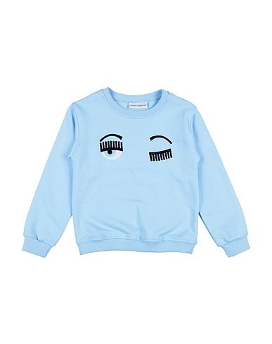 CHIARA FERRAGNI Sweatshirt Sky blue 100% Cotton