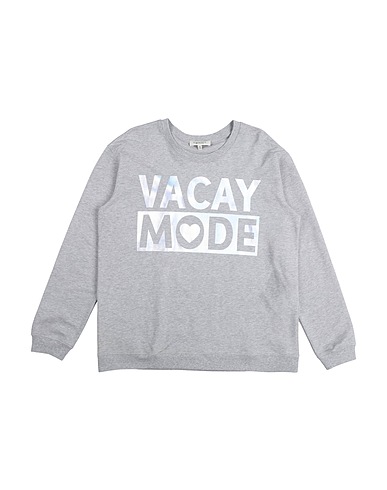 TWINSET Sweatshirt Light grey 96% Cotton, 4% Elastane