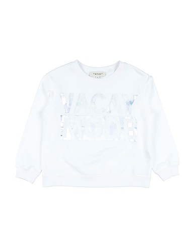 TWINSET Felpa Bianco 96% Cotone, 4% Elastan