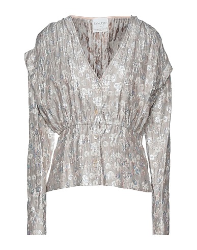 FORTE_FORTE Patterned shirts & blouses Sand 41% Cupro, 33% Acetate, 17% Viscose, 9% Polyester