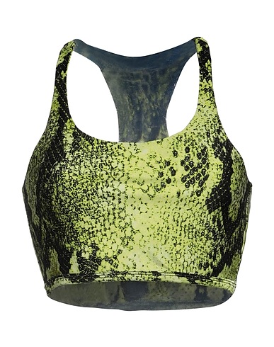 MSGM Crop top Verde lime 80% Poliammide, 20% Elastan