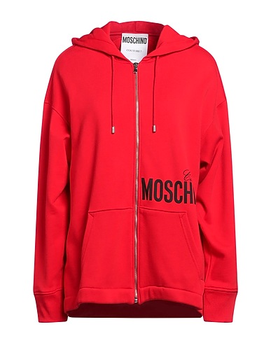 MOSCHINO Hooded sweatshirt Red 100% Cotton