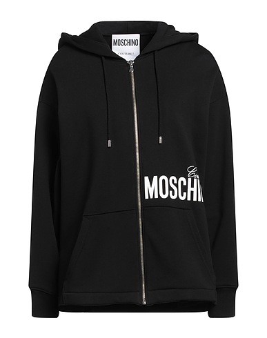 MOSCHINO Hooded sweatshirt Black 100% Cotton
