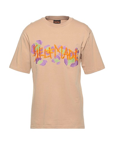 SELF MADE by GIANFRANCO VILLEGAS T-shirt Camel 70% Cotton, 30% Polyester