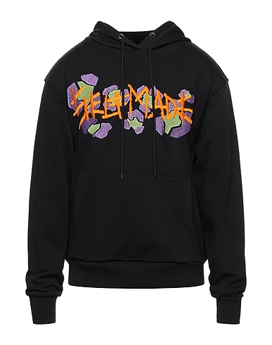 SELF MADE by GIANFRANCO VILLEGAS Hooded sweatshirt Black 100% Cotton