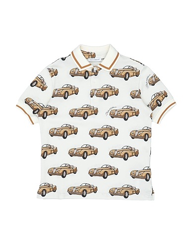 DOLCE&GABBANA Polo Avorio 100% Cotone