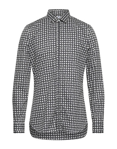 DNL Patterned shirt Black 100% Cotton
