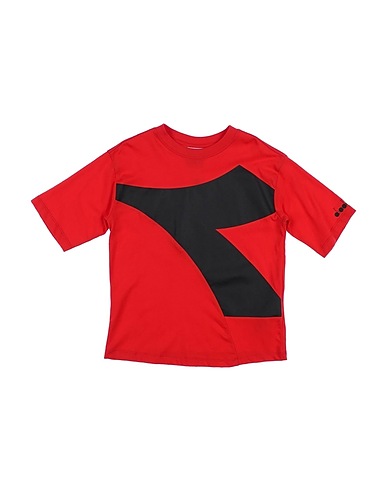 DIADORA T-shirt Red 100% Cotton
