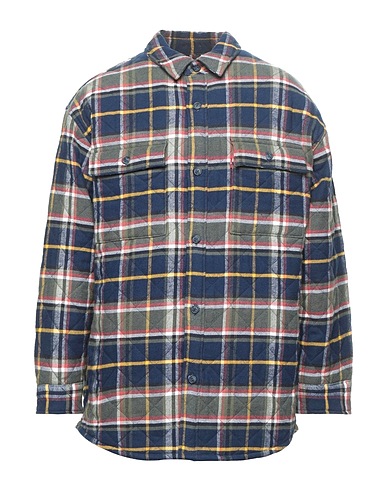 LEVI'S Checked shirt Military green 100% Cotton