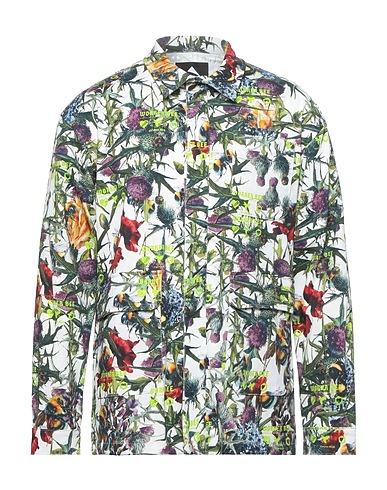 MAUNA KEA Patterned shirt White 97% Cotton, 3% Elastane