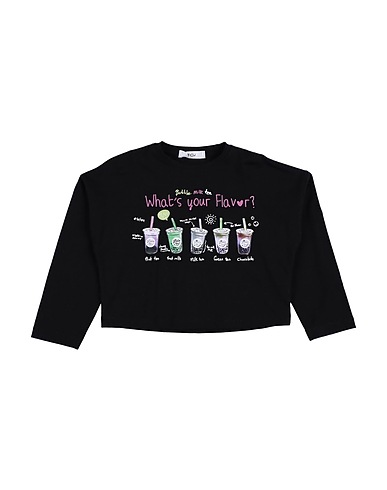 Y-CLÙ T-shirt Black 94% Cotton, 6% Elastane
