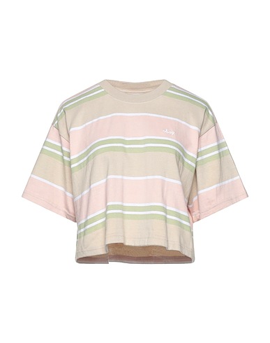 OBEY Crop top Beige 100% Cotone