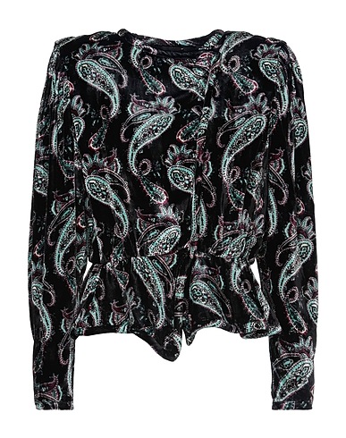 ISABEL MARANT Patterned shirts & blouses Black 82% Viscose, 18% Silk
