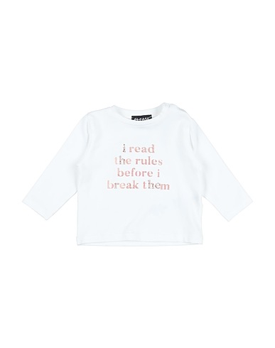 PLEASE T-shirt Off white 95% Cotton, 5% Elastane