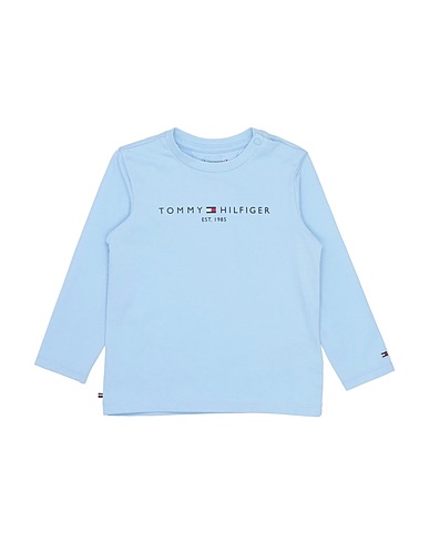 TOMMY HILFIGER T-Shirt Himmelblau 93% Baumwolle, 7% Elastan