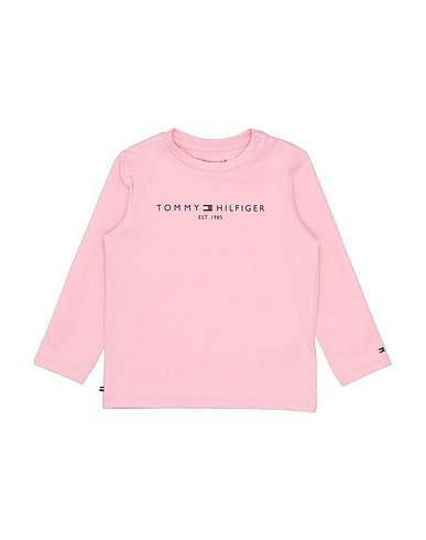 TOMMY HILFIGER T-shirt Pink 93% Cotton, 7% Elastane