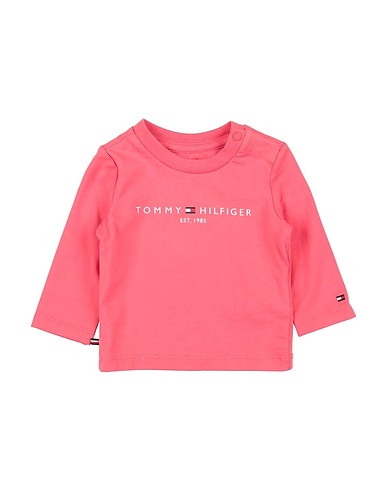 TOMMY HILFIGER T-shirt Vieux rose 93% Coton, 7% Élasthanne