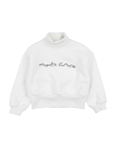 MANILA GRACE Felpa Bianco 100% Cotone