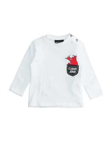 PLEASE T-shirt White 100% Cotton