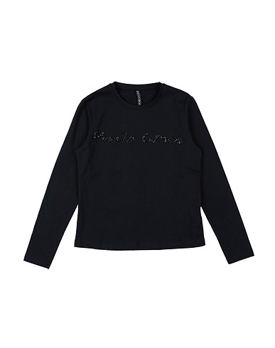 MANILA GRACE T-shirt NERO 94% Cotton, 6% Elastane